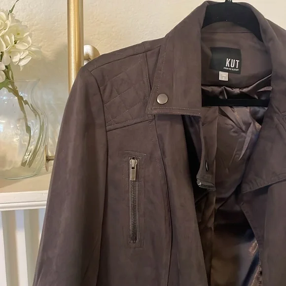 KUT From the Kloth Chocolate Jacket Size S - Picture 4 of 10